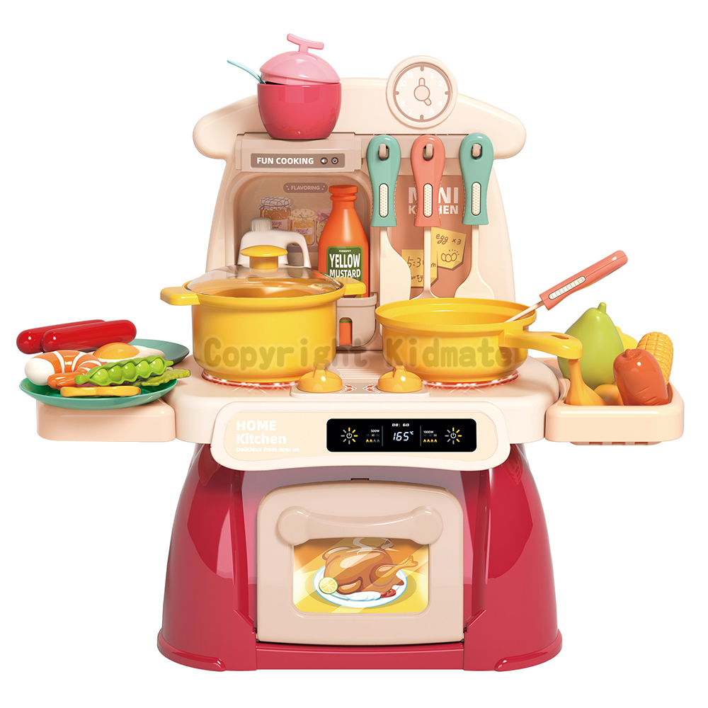《 KIDMATE 》 迷你電子廚房組(紅)