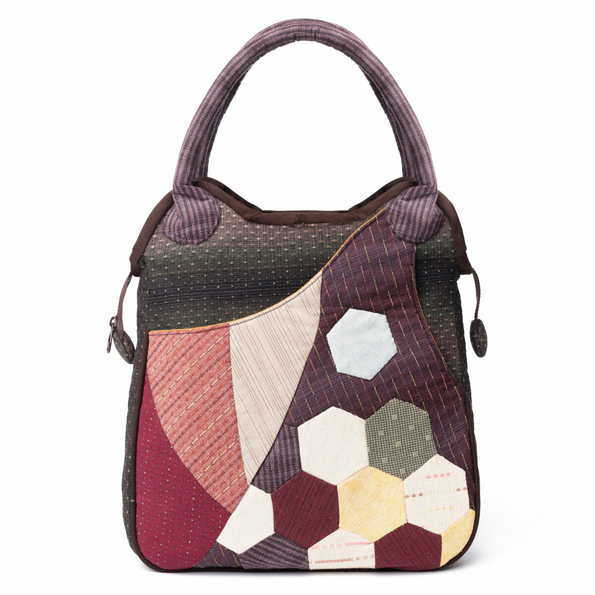 販售原尺寸【紙型】(六角拼布手提包)