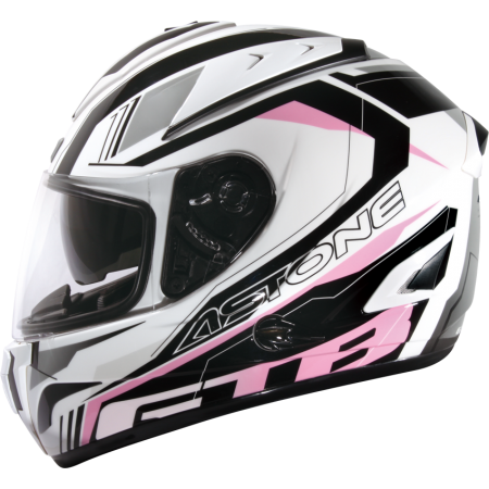 ASTONE GTB600 白 II54粉 彩繪 內墨片 全罩式帽款
