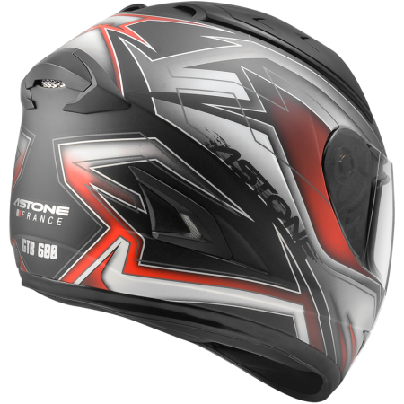 ASTONE GTB600 平光黑 II66紅 彩繪 內墨片 全罩式帽款