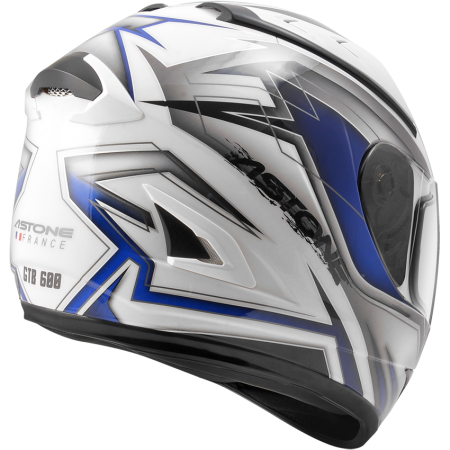 ASTONE GTB600 白 II66藍 彩繪 內墨片 全罩式帽款