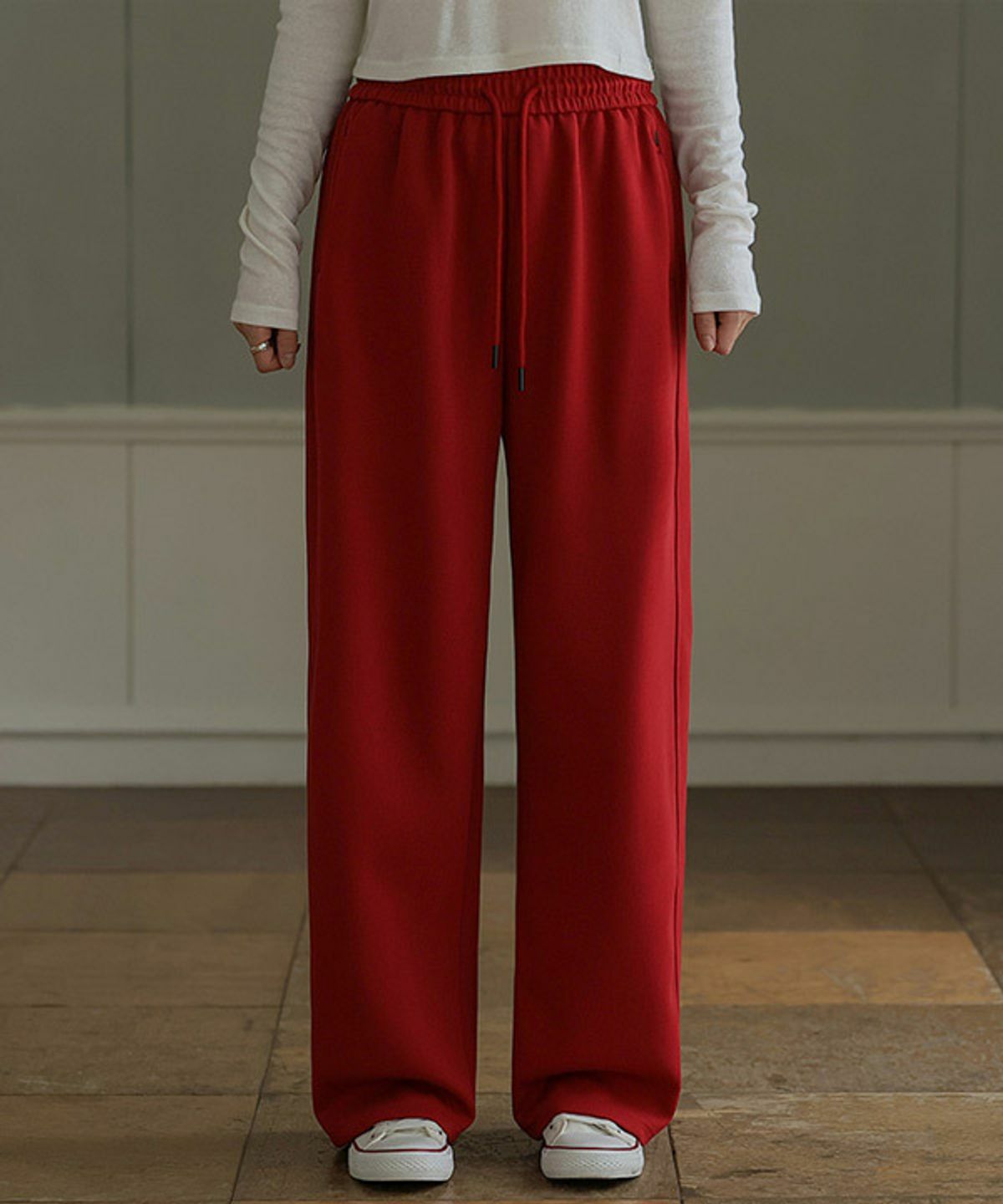 FRENCHCHIC Beastie Embroidered Wide Training Pants