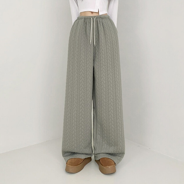 【優惠現貨】韓國冬季麻花紋長褲（4色）