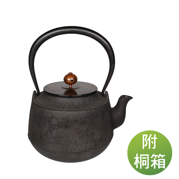 【清光堂】肩衝老松 山形鐵壺 1.2L