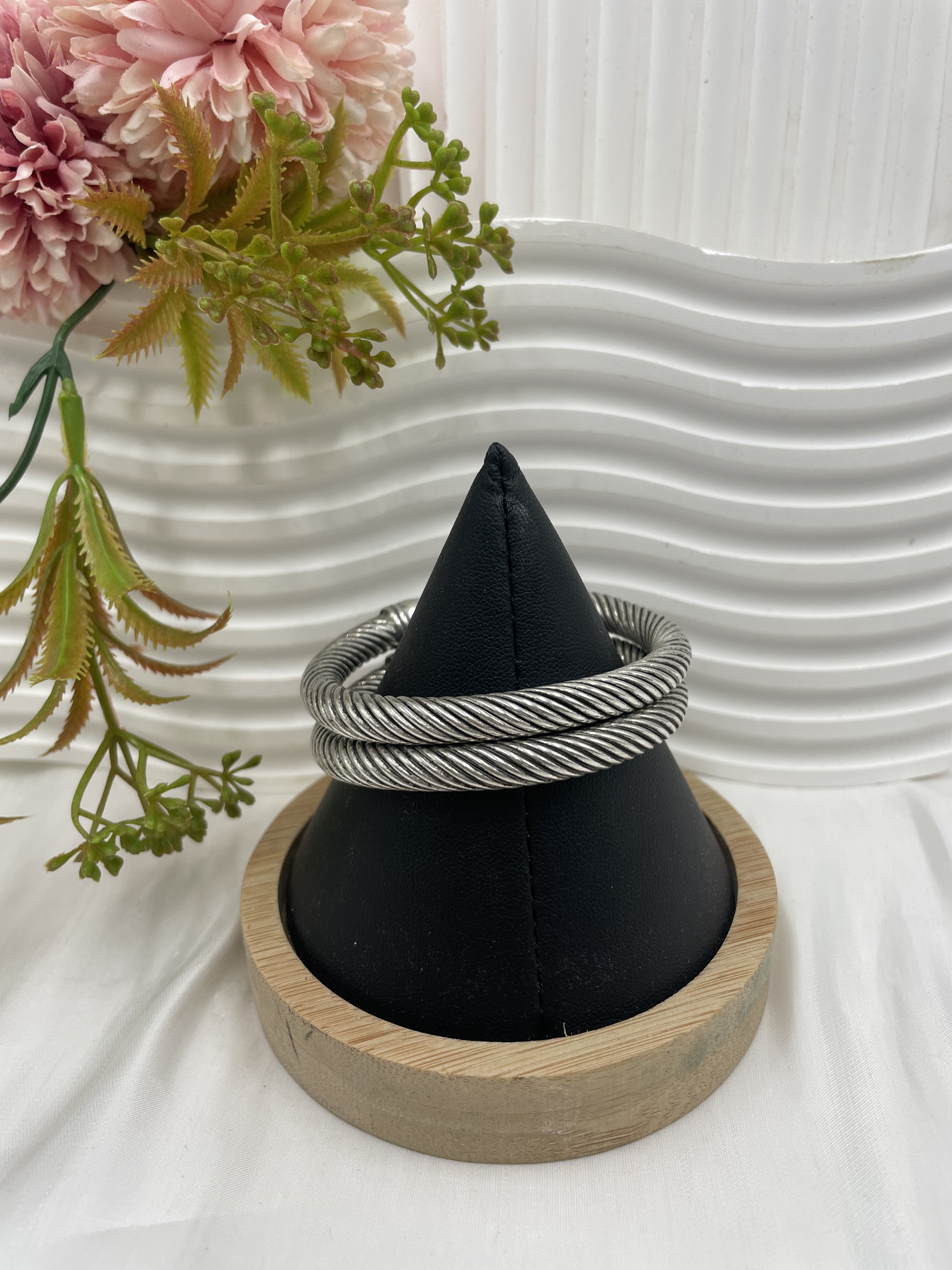 No.28(對)藏銀編織可調式手鐲