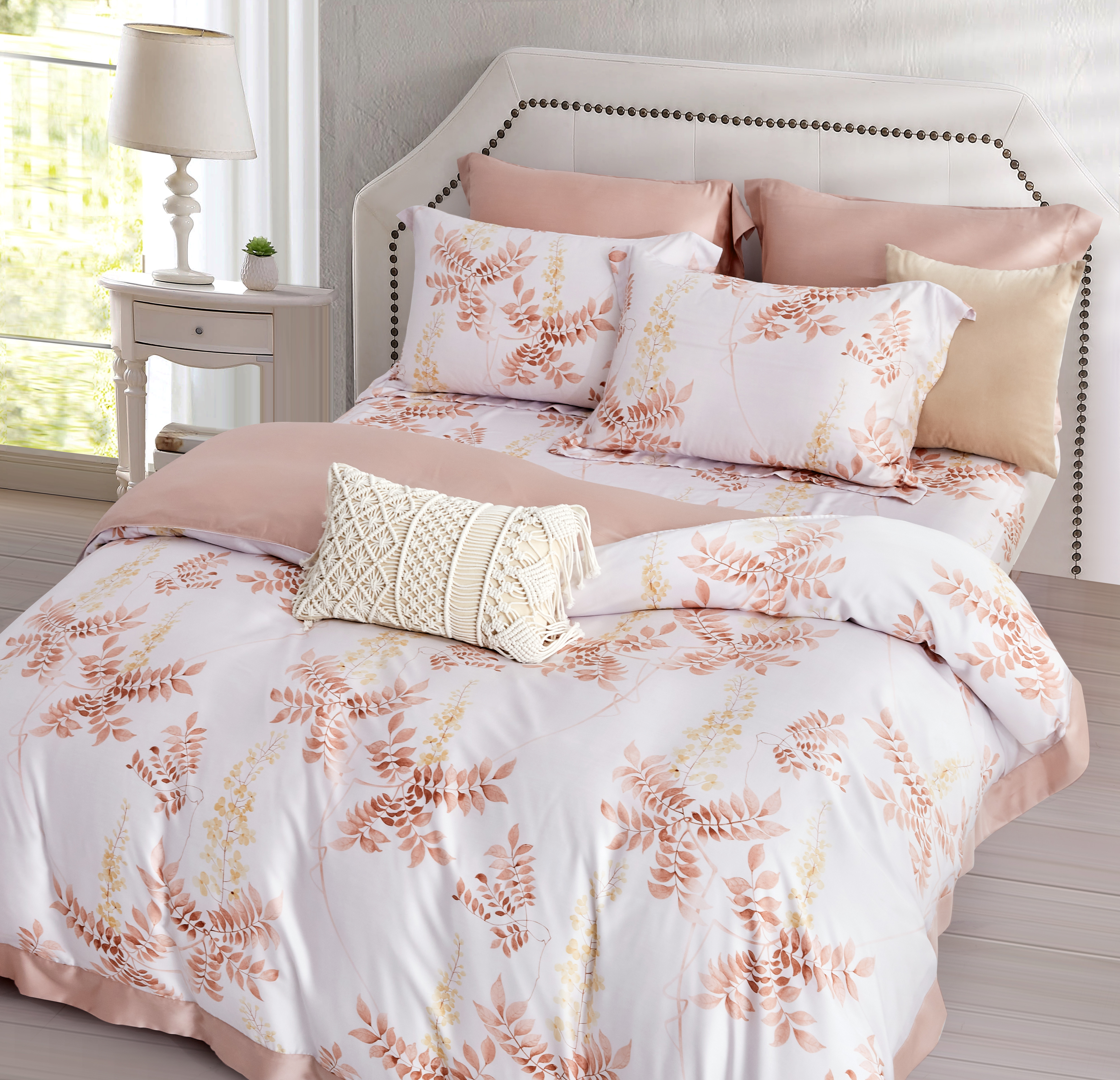 100%60支凡芮思【秋風徐來】雙色翅膀款【兩用被+床包】