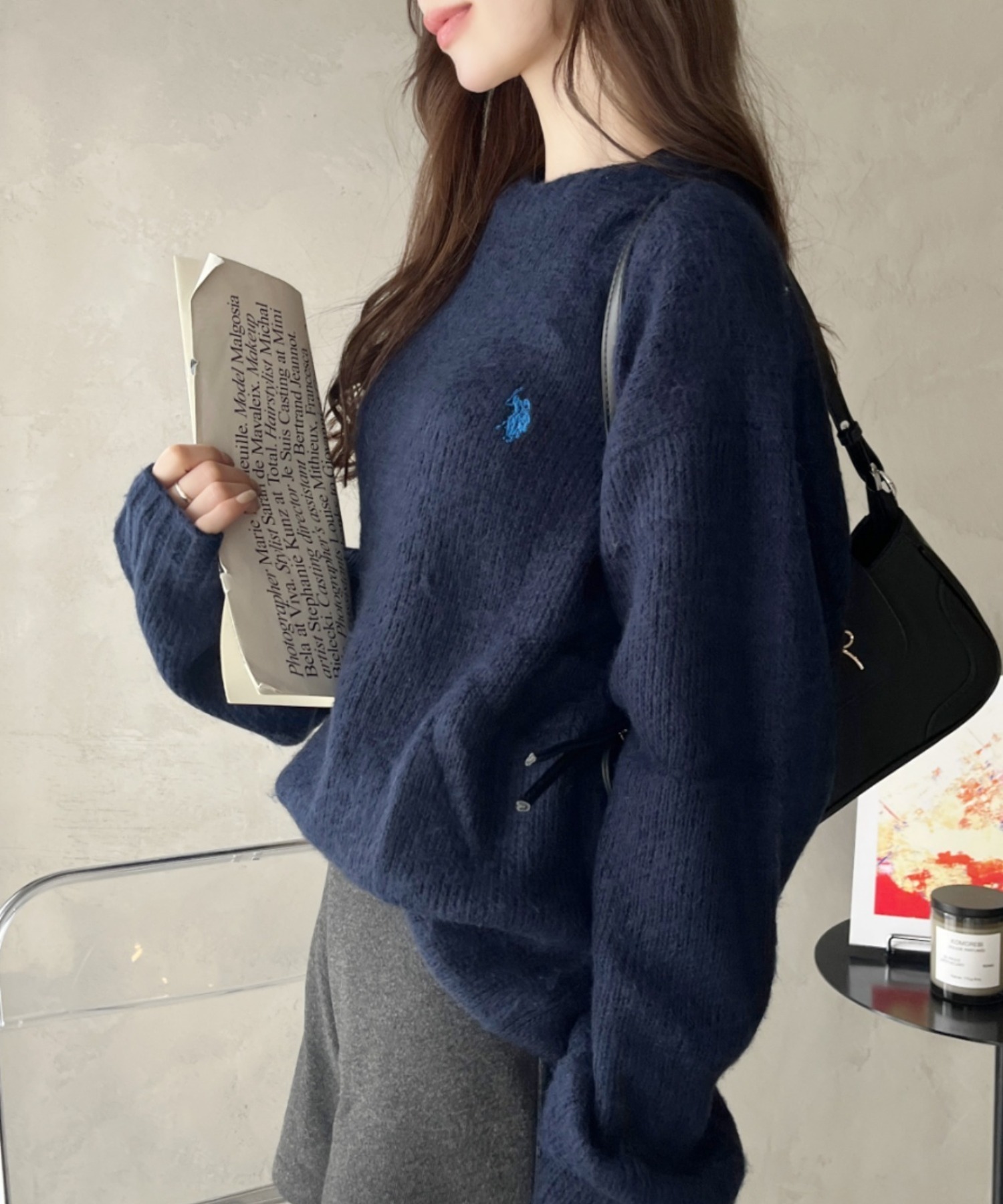 🇯🇵U.S. POLO ASSN. X Ada. 粗毛 針織衫 針織毛衣 長袖 保暖 / 預購