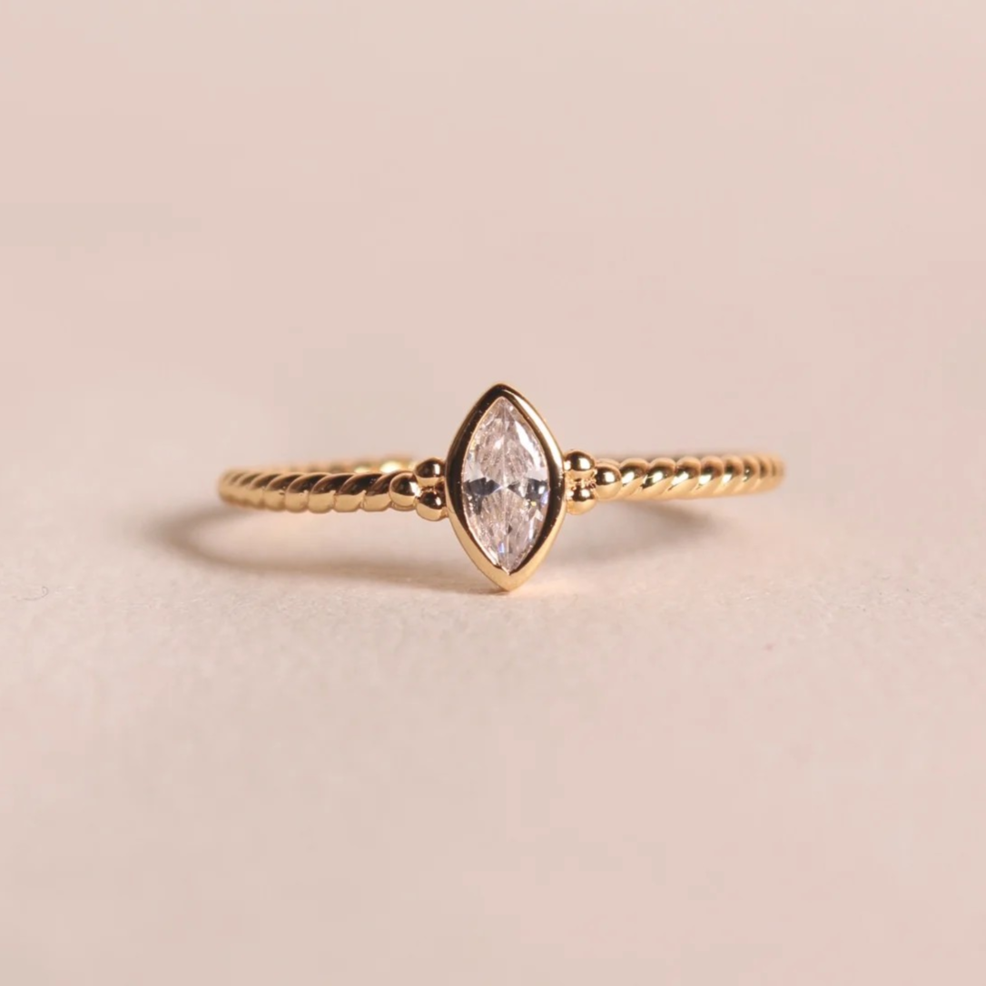 1WK0103-002 WAEKURA Wilma Ring Blanc #WAEBAG01279001X (A-LX-E)