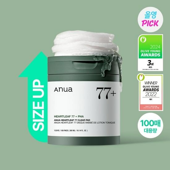 《olive young連線》Anua Heartleaf 77% Clear Pad [100PCS]