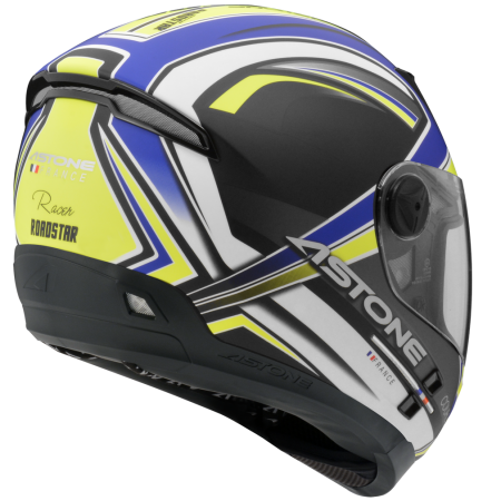 ASTONE ROADSTAR 平光黑 WW12螢光黃 彩繪 內墨片 全罩式帽款