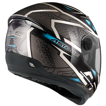 ASTONE ROADSTAR 黑 WW15藍 彩繪 內墨片 全罩式帽款