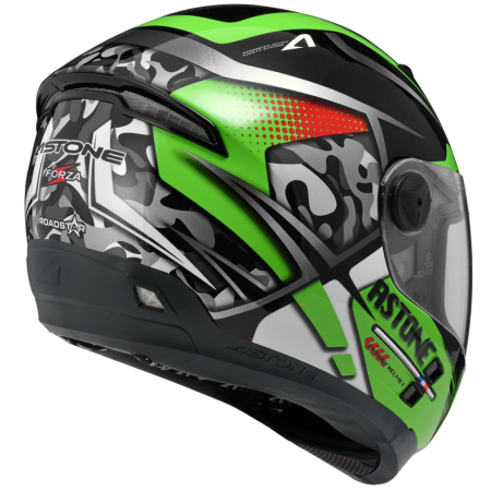 ASTONE ROADSTAR 黑 WW13綠 彩繪 內墨片 全罩式帽款