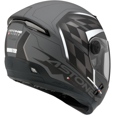 ASTONE ROADSTAR 平光灰 WW11黑 彩繪 內墨片 全罩式帽款