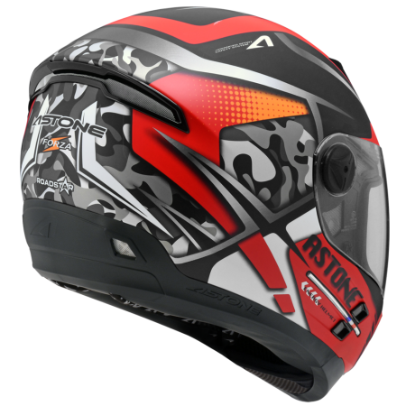ASTONE ROADSTAR 平光黑 WW13紅 彩繪 內墨片 全罩式帽款