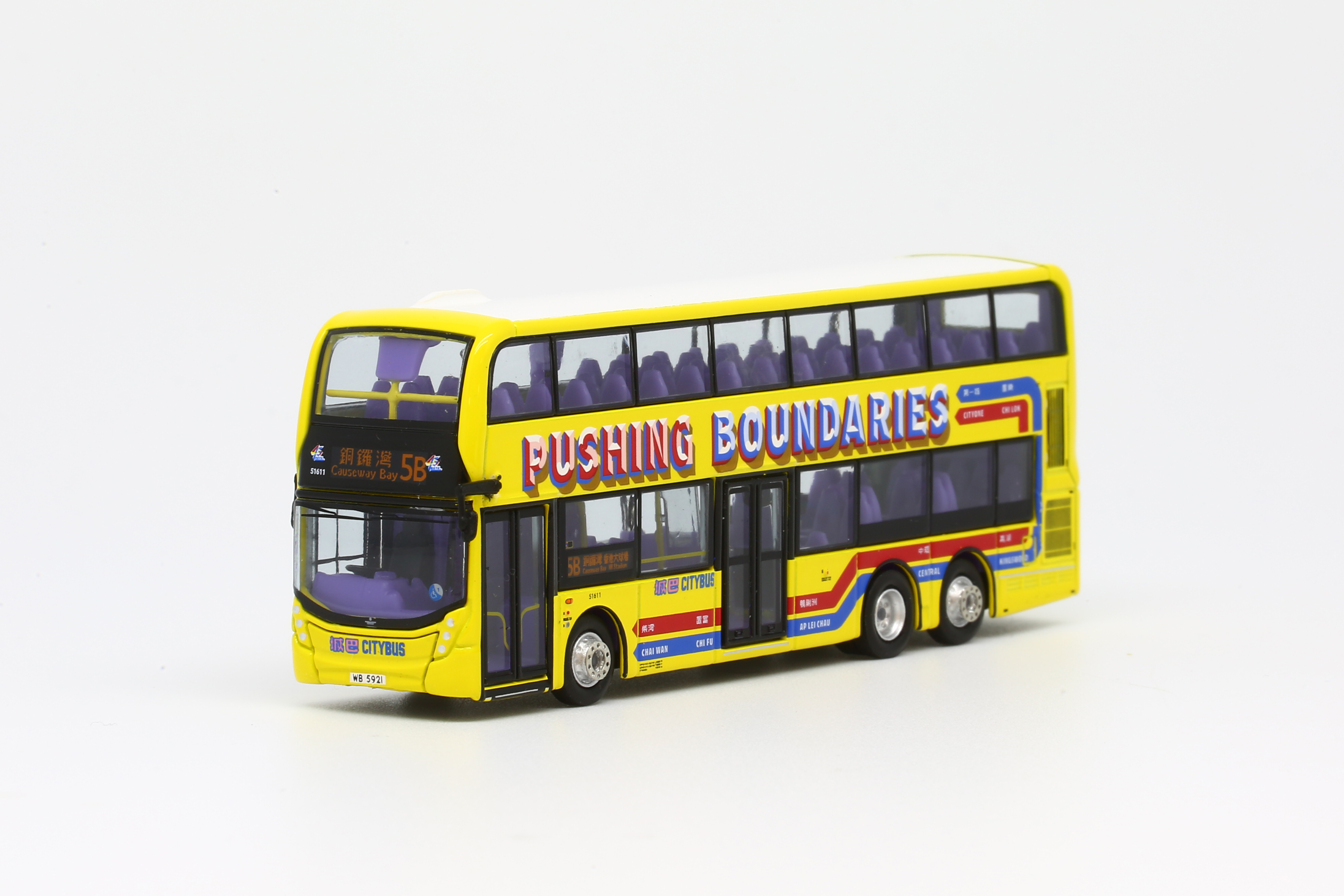 1:120 城巴45 周年手繪藝術巴士 Enviro500 MMC Facelift 12米 (51611 @ 5B 銅鑼灣) (S33701)