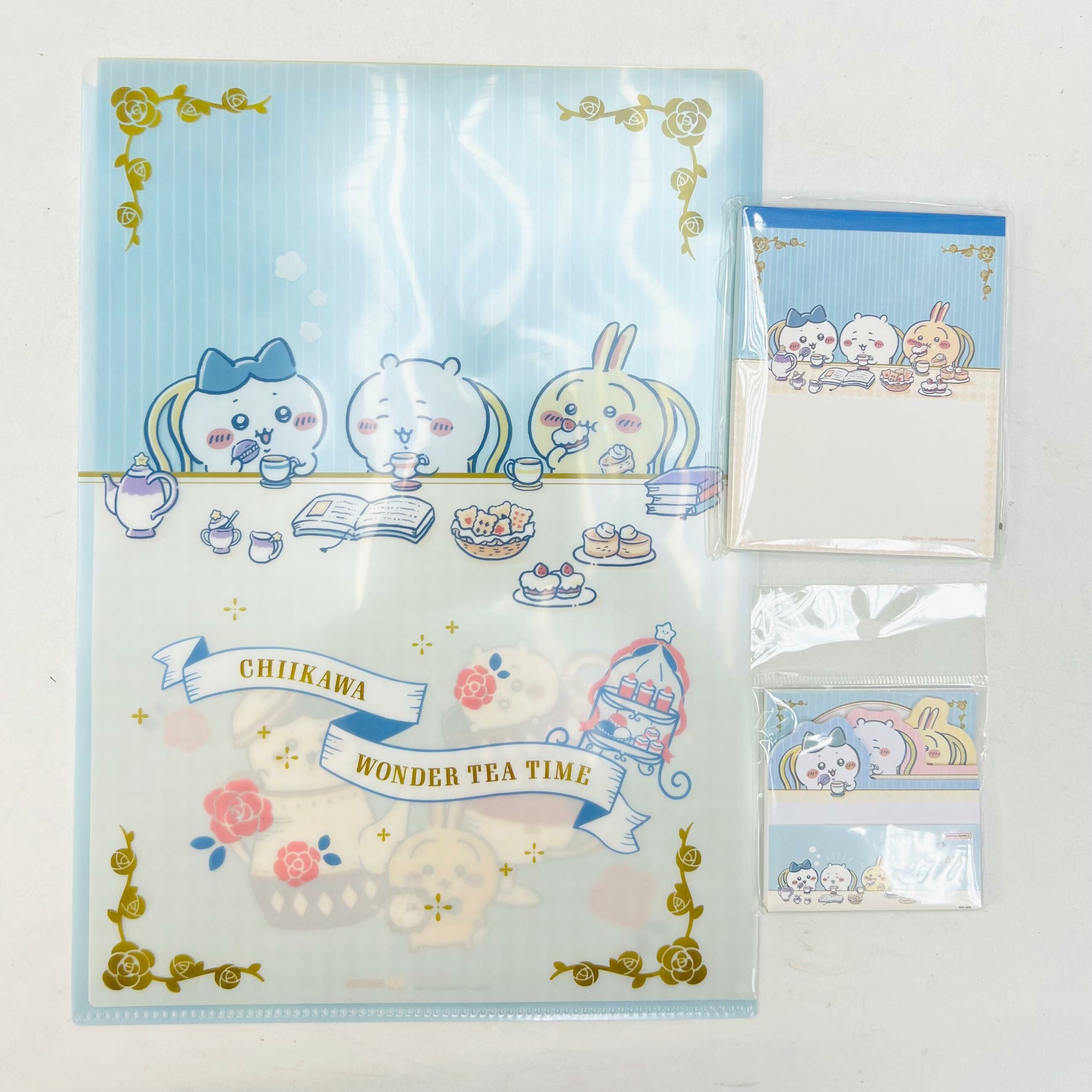 (set of 3) Chiikawa  Tea Time B (Memo + Folder)