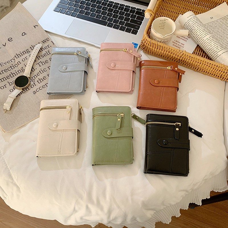 Luxurious Folding Mid-Length Wallet