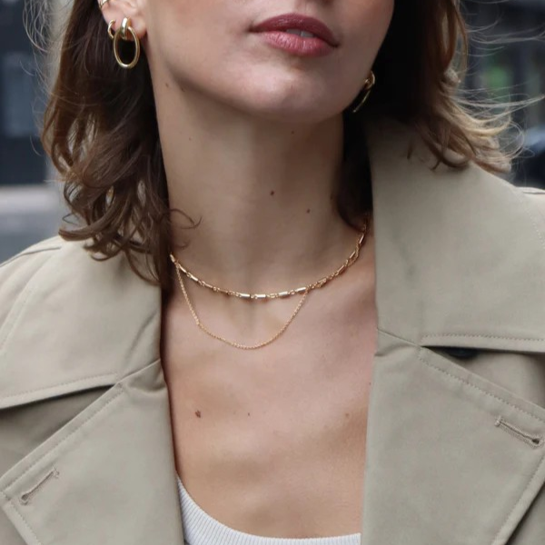 1WK0922-149 WAEKURA Necklace Aprile Gold #WAEGEM01492000X (A-LX-E)