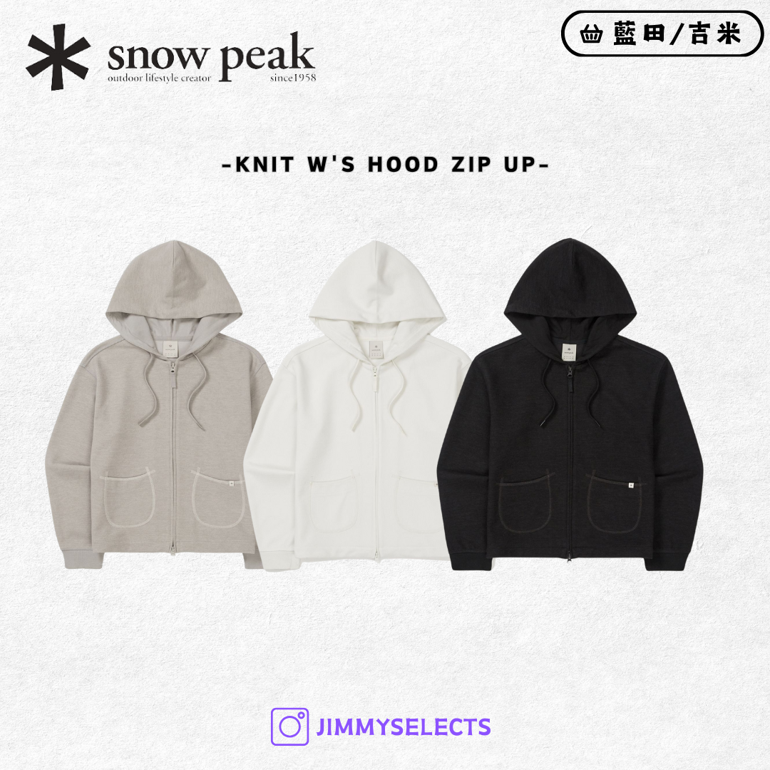 【代購】Snow Peak 雪諾必克 女 Knit 針織 連帽 外套 S25SWFFJ31