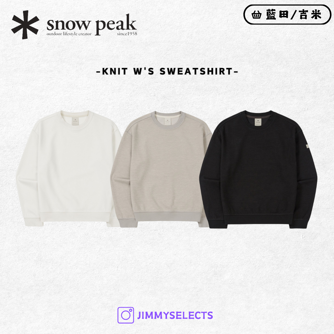 【代購】Snow Peak 雪諾必克 女 Knit 針織 長袖 衛衣 S25SWFHT31