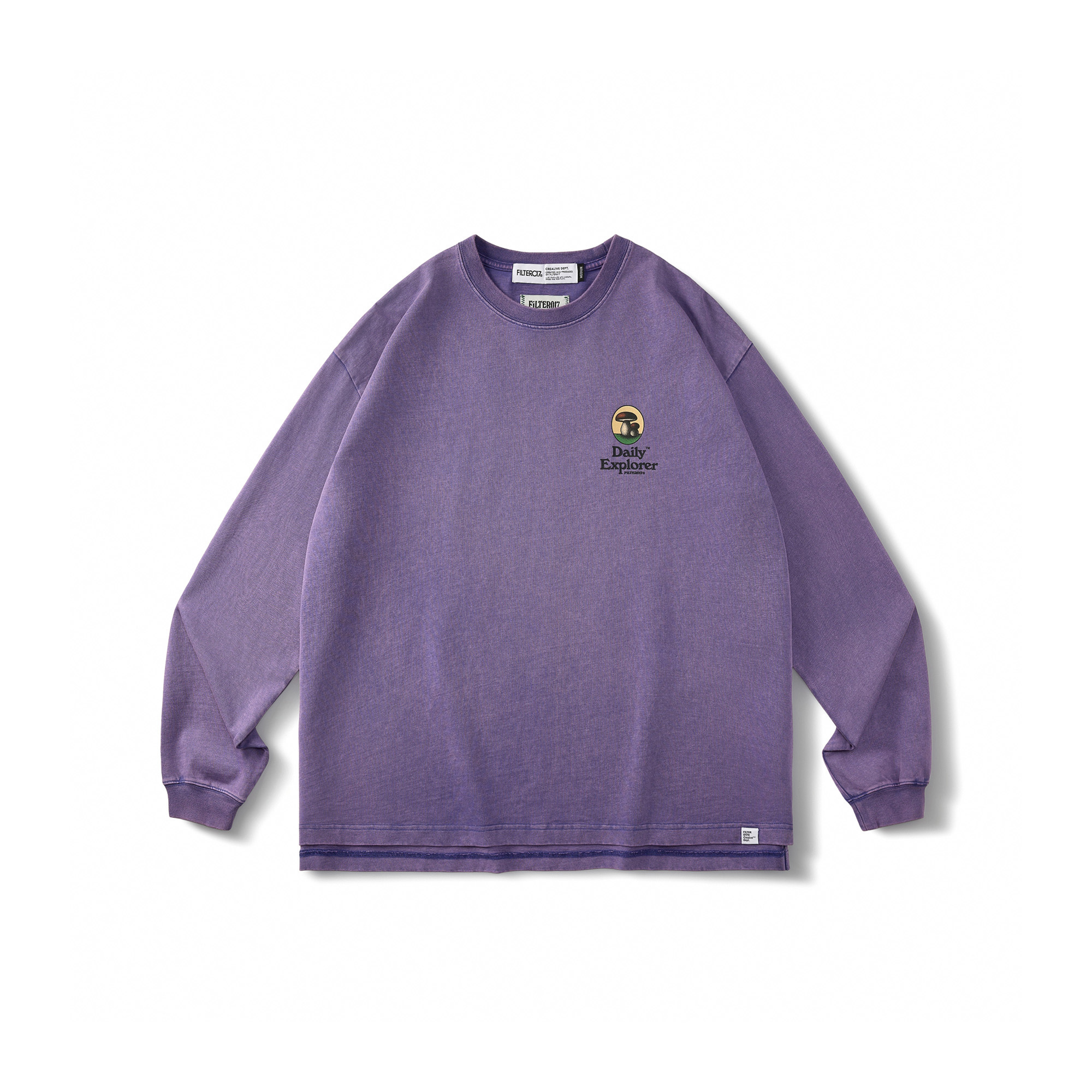 Filter017 蕈菇探索者圖像洗舊長T