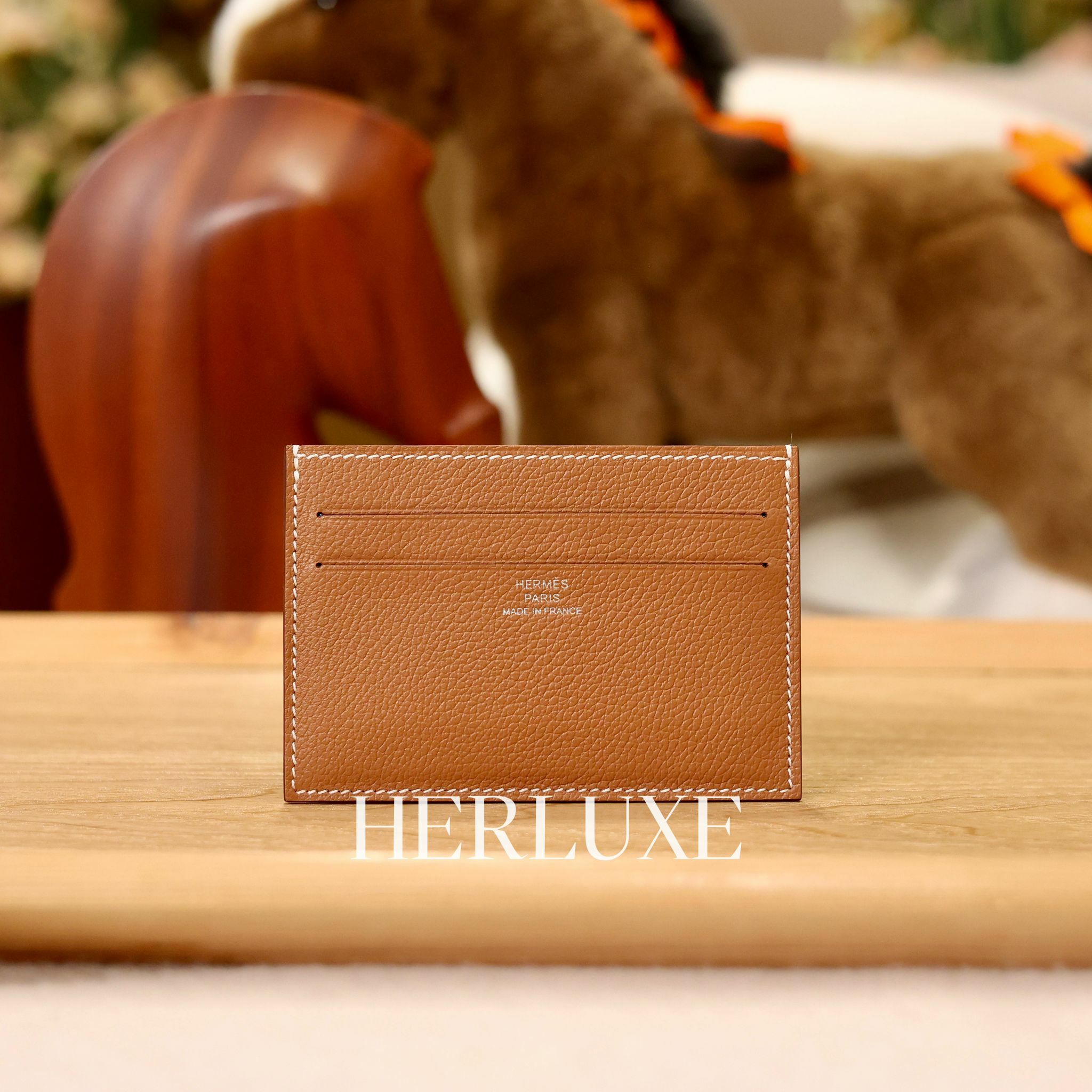 Citizen Twill card holder 37 gold/bleu glacier soie