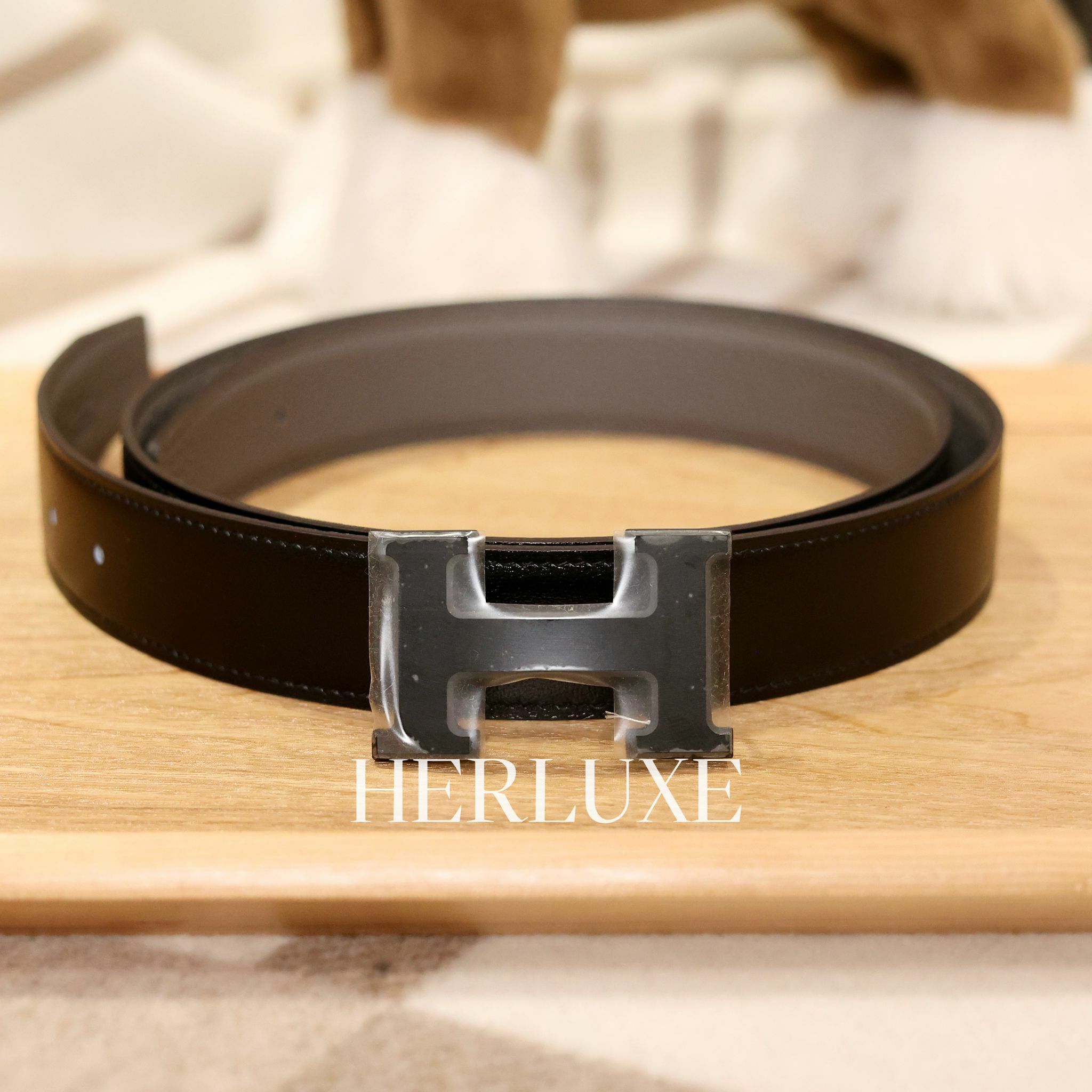 H belt 32mm 黑色扣 (可選擇皮帶顏色及長度)