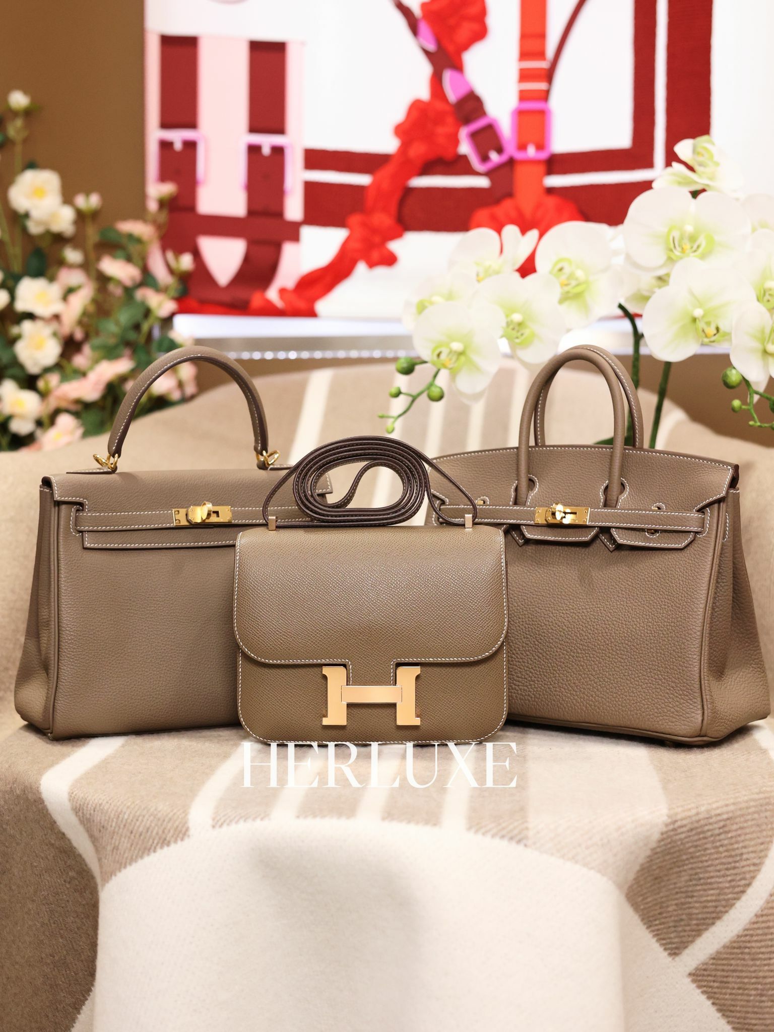 Birkin 25 18 etoupe cc togo K
