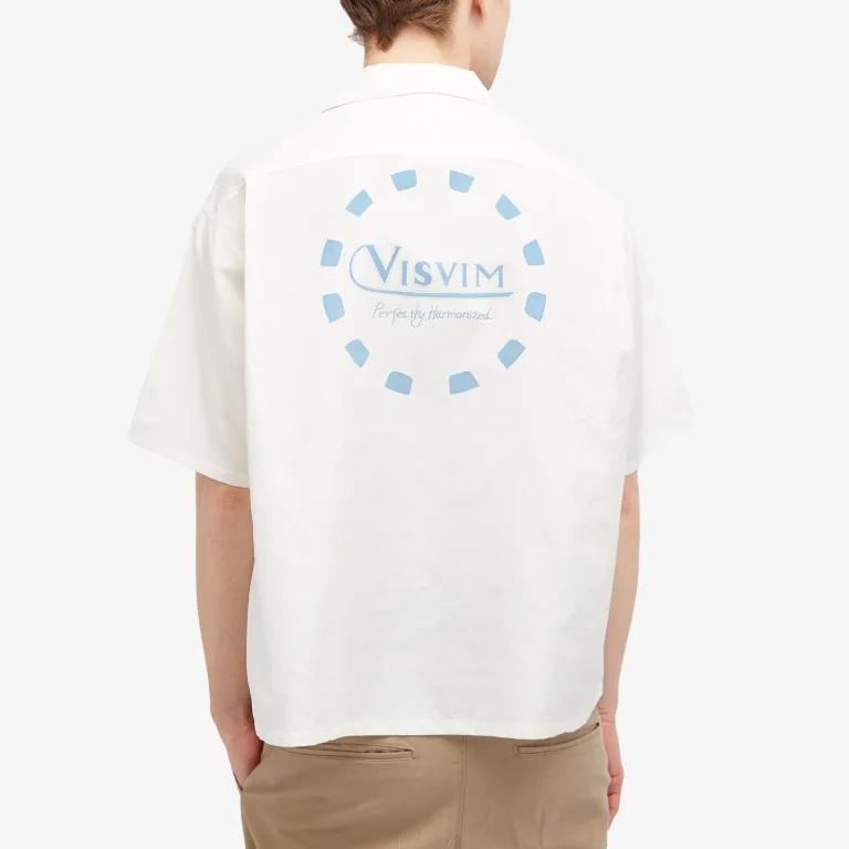 LAST PCS: VISVIM CROSBY SHIRT S/S (SILK) - WHITE PRE ORDER ITEM (預訂中)