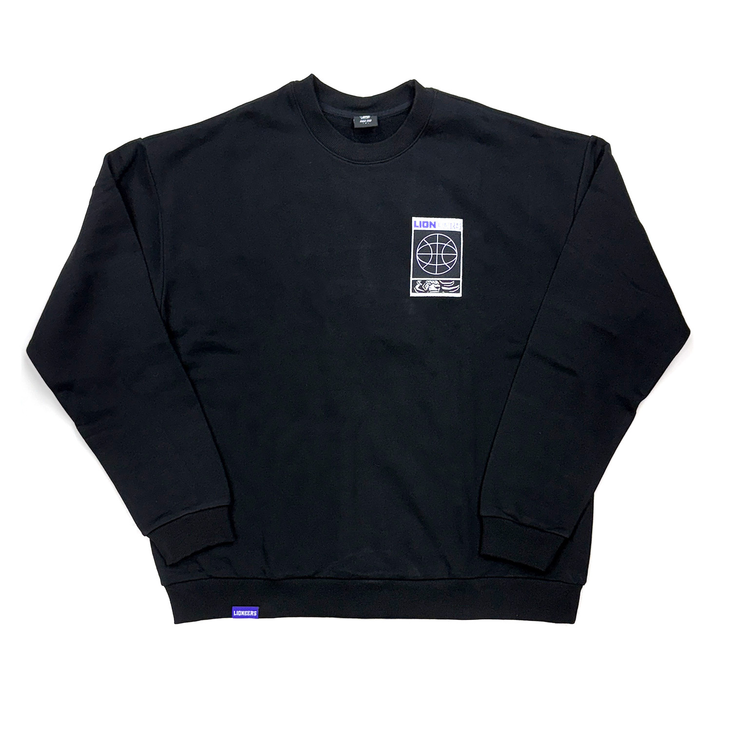 24-25 攻城獅獅頭刺繡大學TEE｜黑