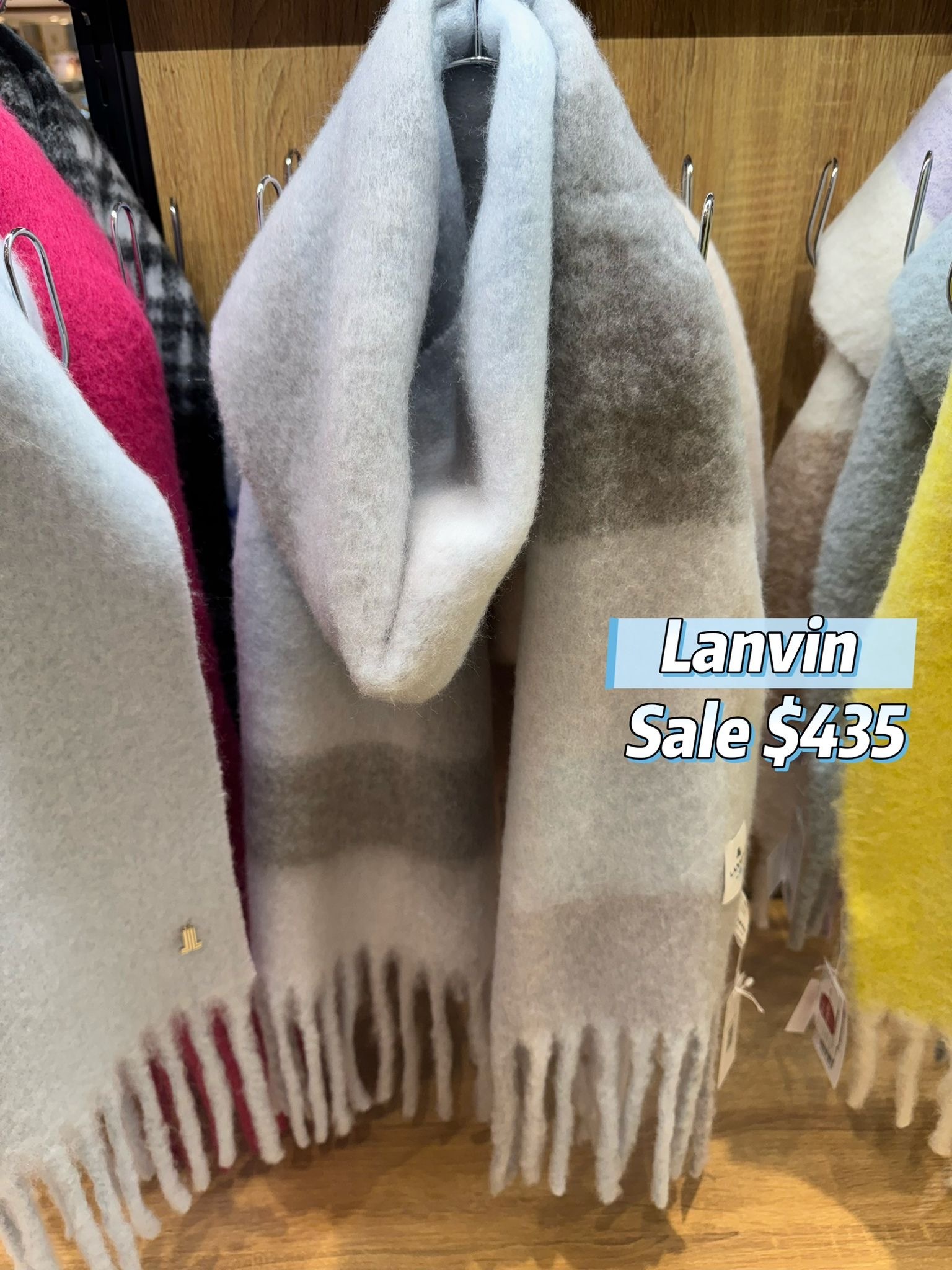 Lanvin 馬海毛頸巾