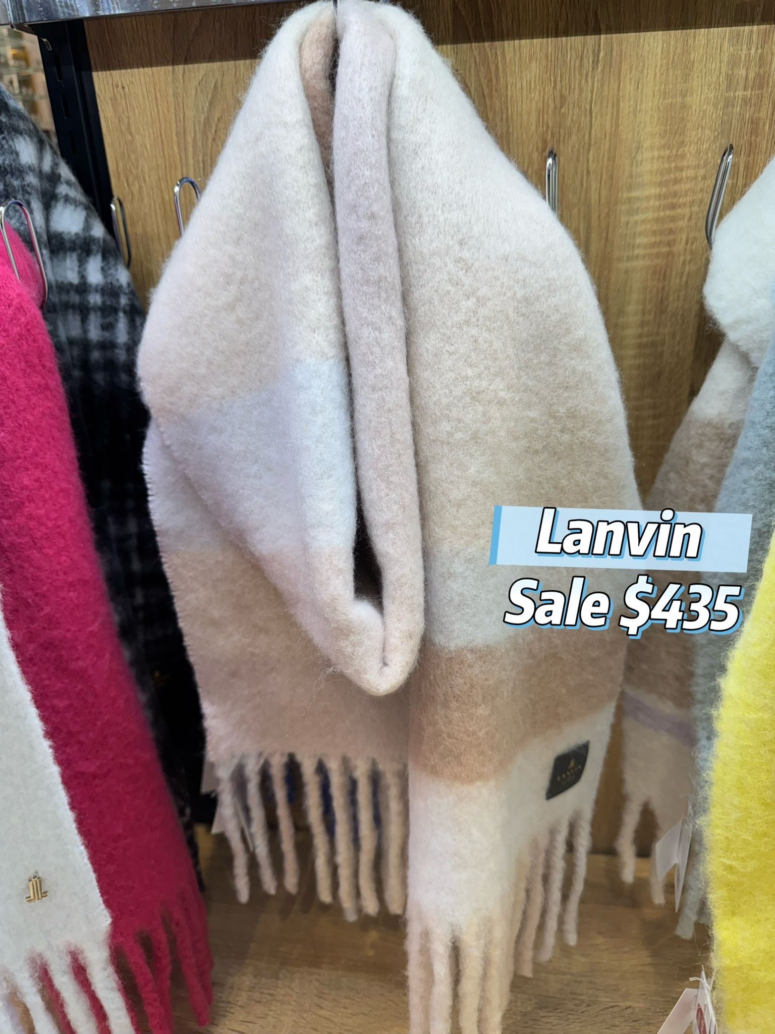 Lanvin 馬海毛頸巾
