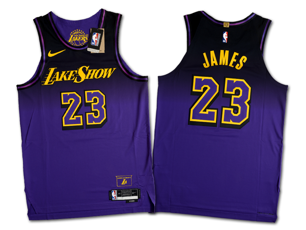 Nike 洛杉磯湖人隊 LeBron James 城市版 球員版 球衣