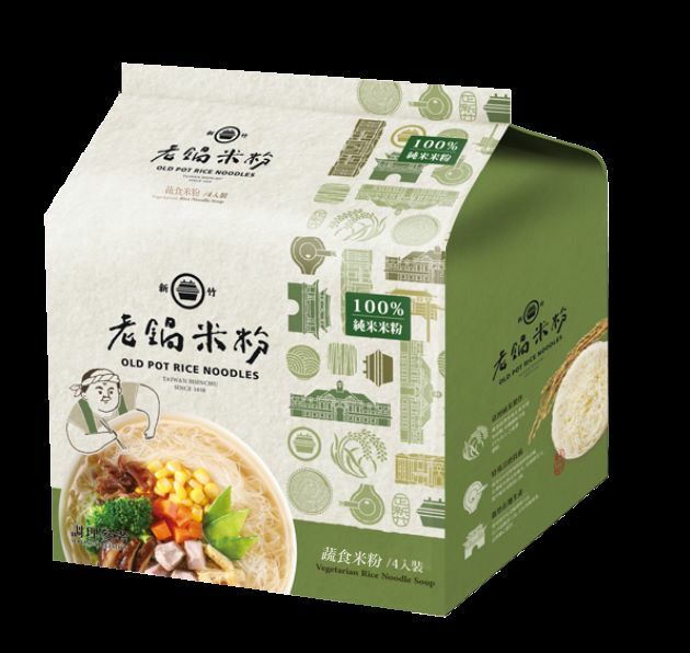 【老鍋米粉】老鍋 純米蔬食風味湯米粉(4入包/袋)