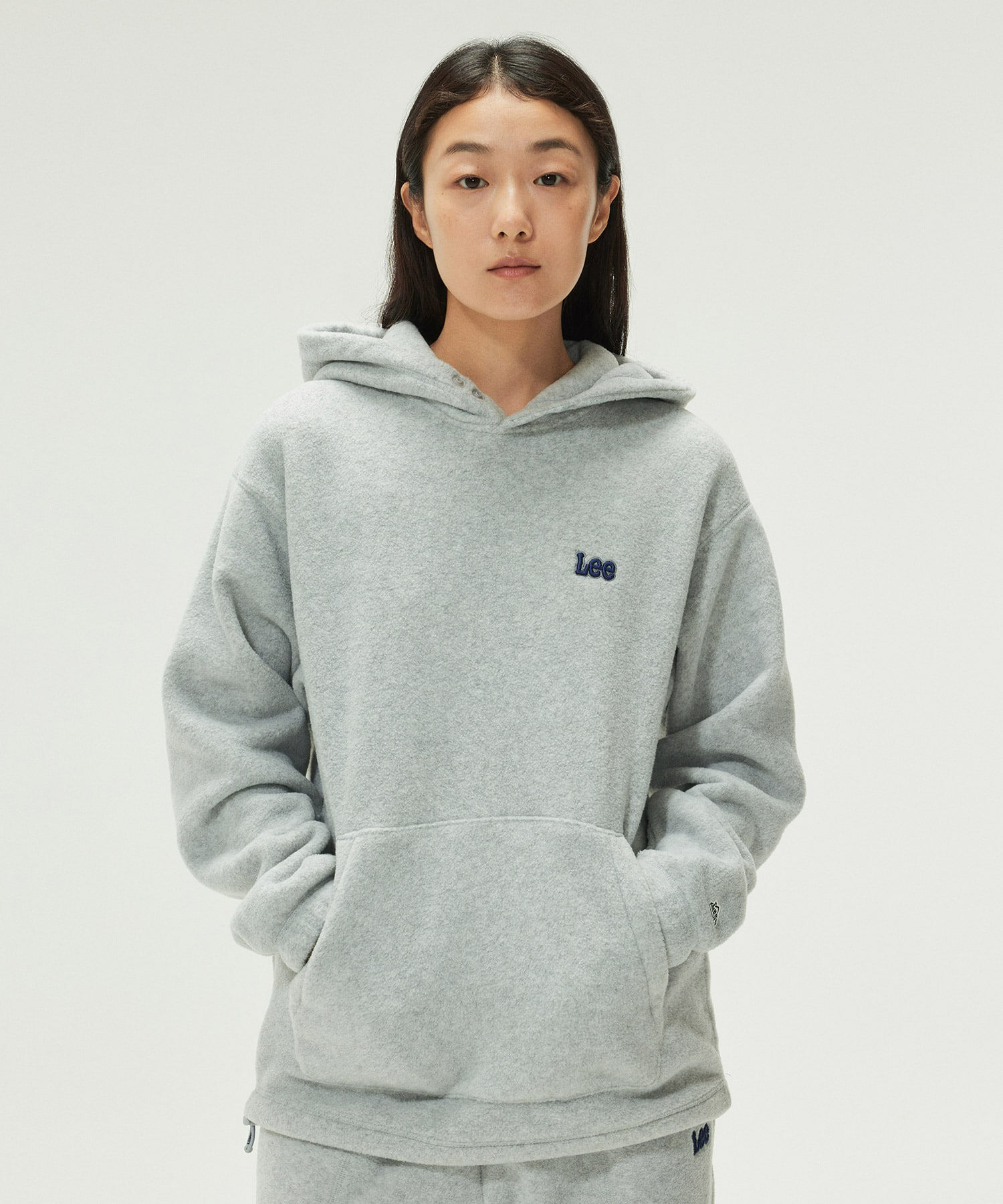 [06/11 - 09/11] Lee Small Twitch Fleece Hoodie LE2404HD07GR - Grey