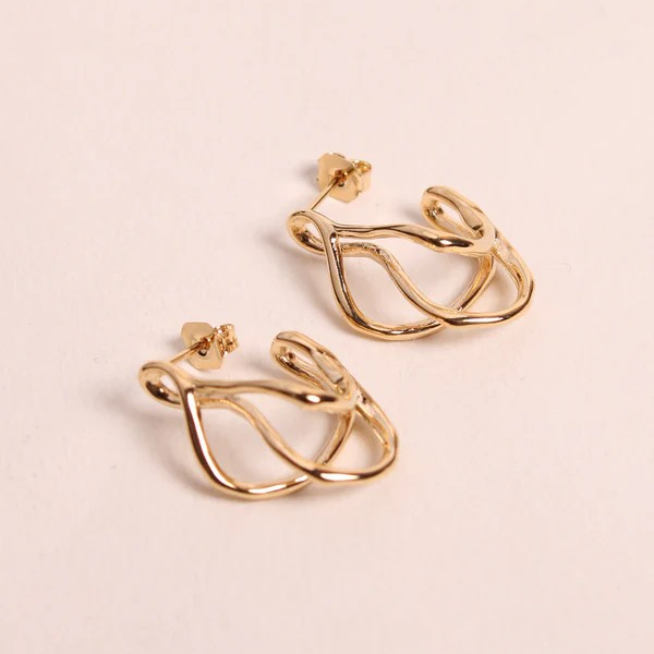 1WK0708-460 WAEKURA Earrings Sissy Gold #WAEBOU24128000P (A-LX-E)