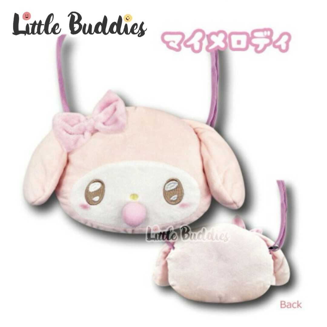 日本 Sanrio 頭形款天使BB造型斜揹袋