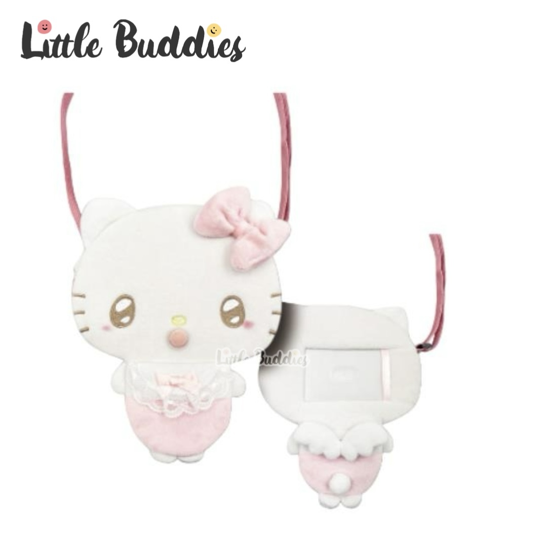 日本 Sanrio 全身款天使BB造型手機証件斜揹袋