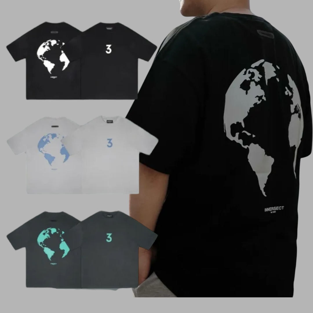 ★海外限定!Clot INNERSECT×Jerry Lorenzo アースTシャツ INNERSECT x Jerry Lorenzo 三生萬物2024ss 背後地球