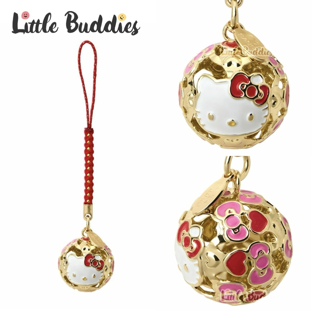 日本 Sanrio 球形花花款吊飾 電話繩