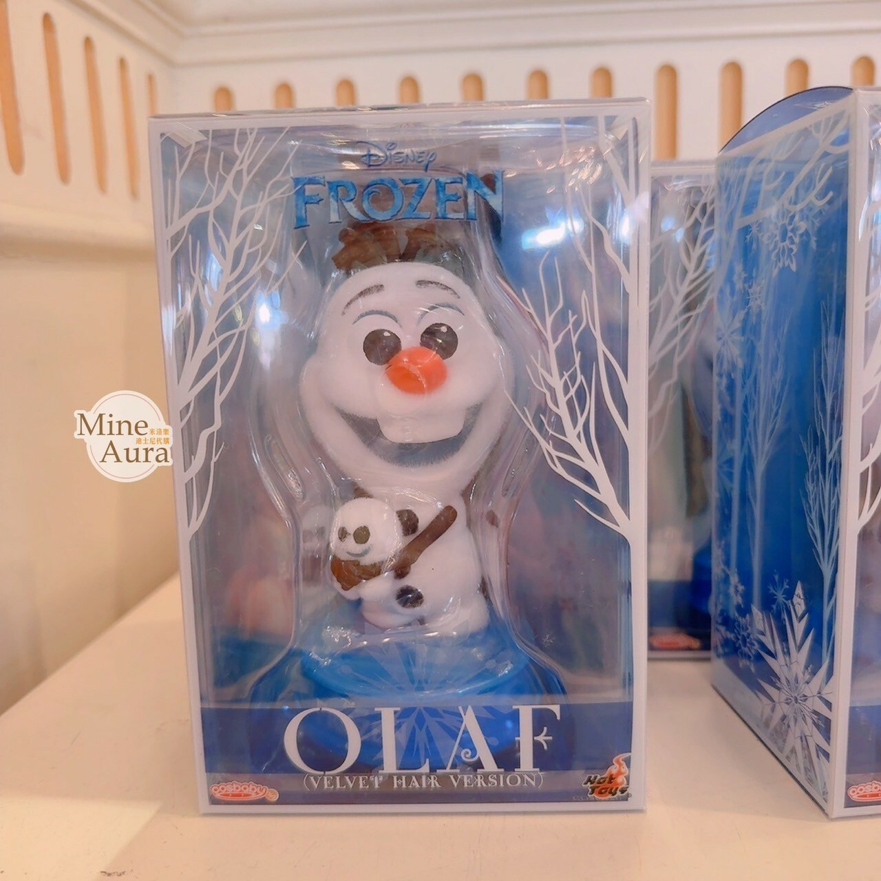 雪寶 Olaf 抱 迷你小雪寶 造型 絲絨 絨質 擺飾品 冰雪奇緣 Frozen -香港迪士尼樂園