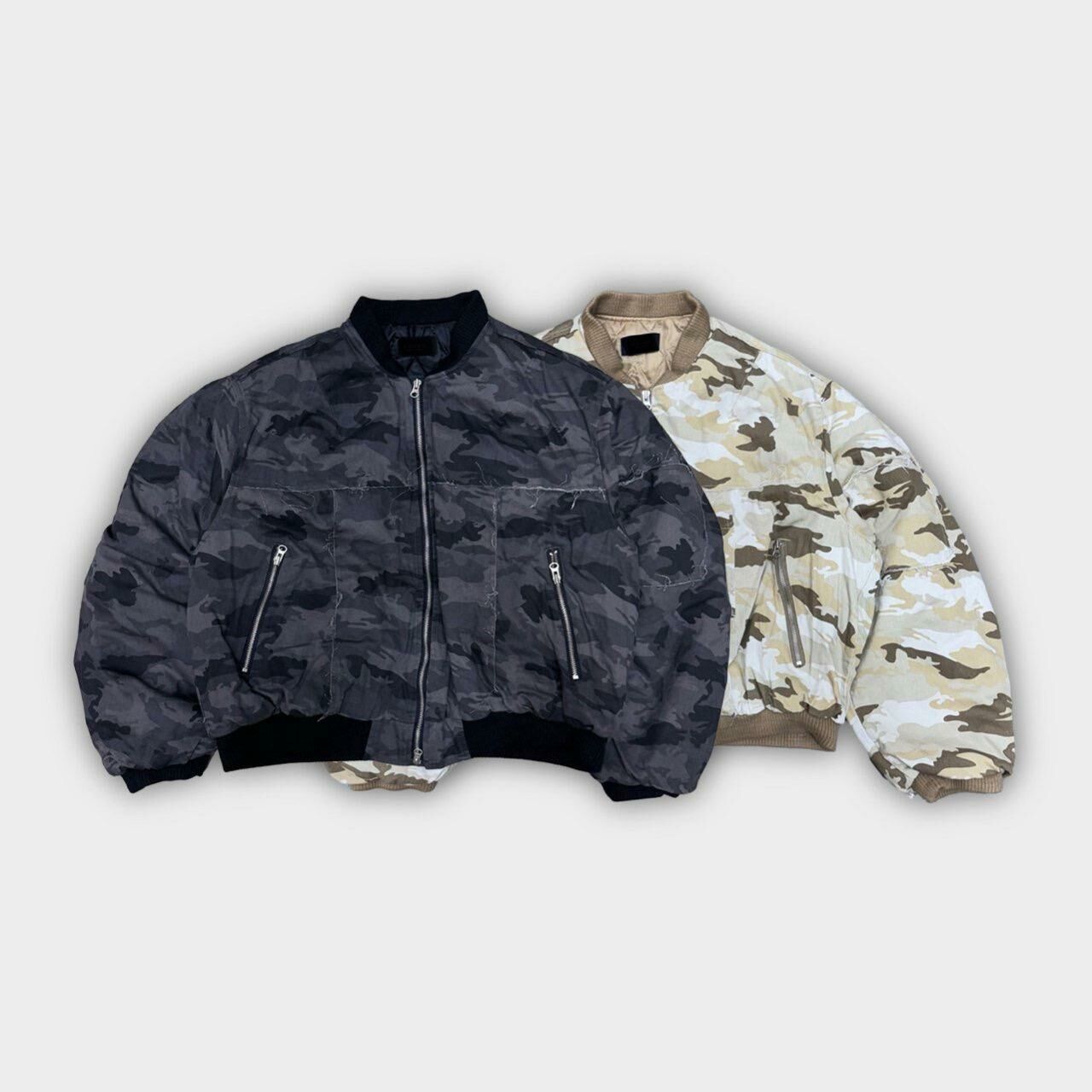 迷彩拉鍊外套(夾棉) TAC-0073JK