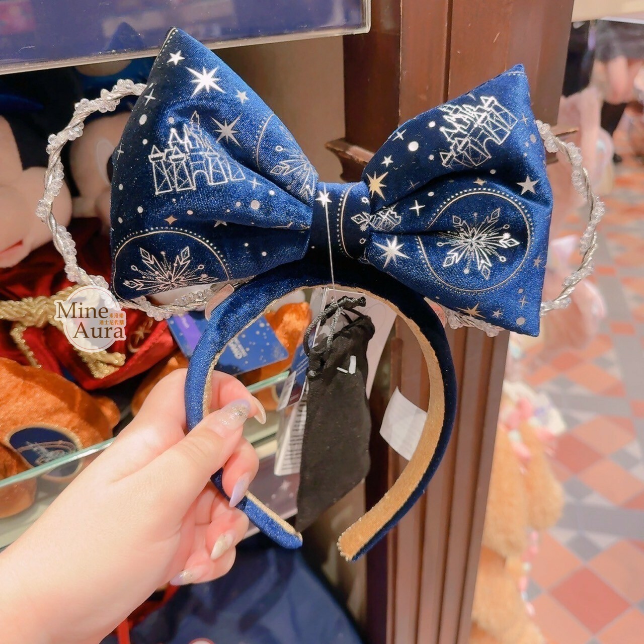 魔法師 米奇 Mickey 主題系列 簍空米奇耳朵設計 蝴蝶結 造型 發光 髮圈 髮箍 -香港迪士尼樂園