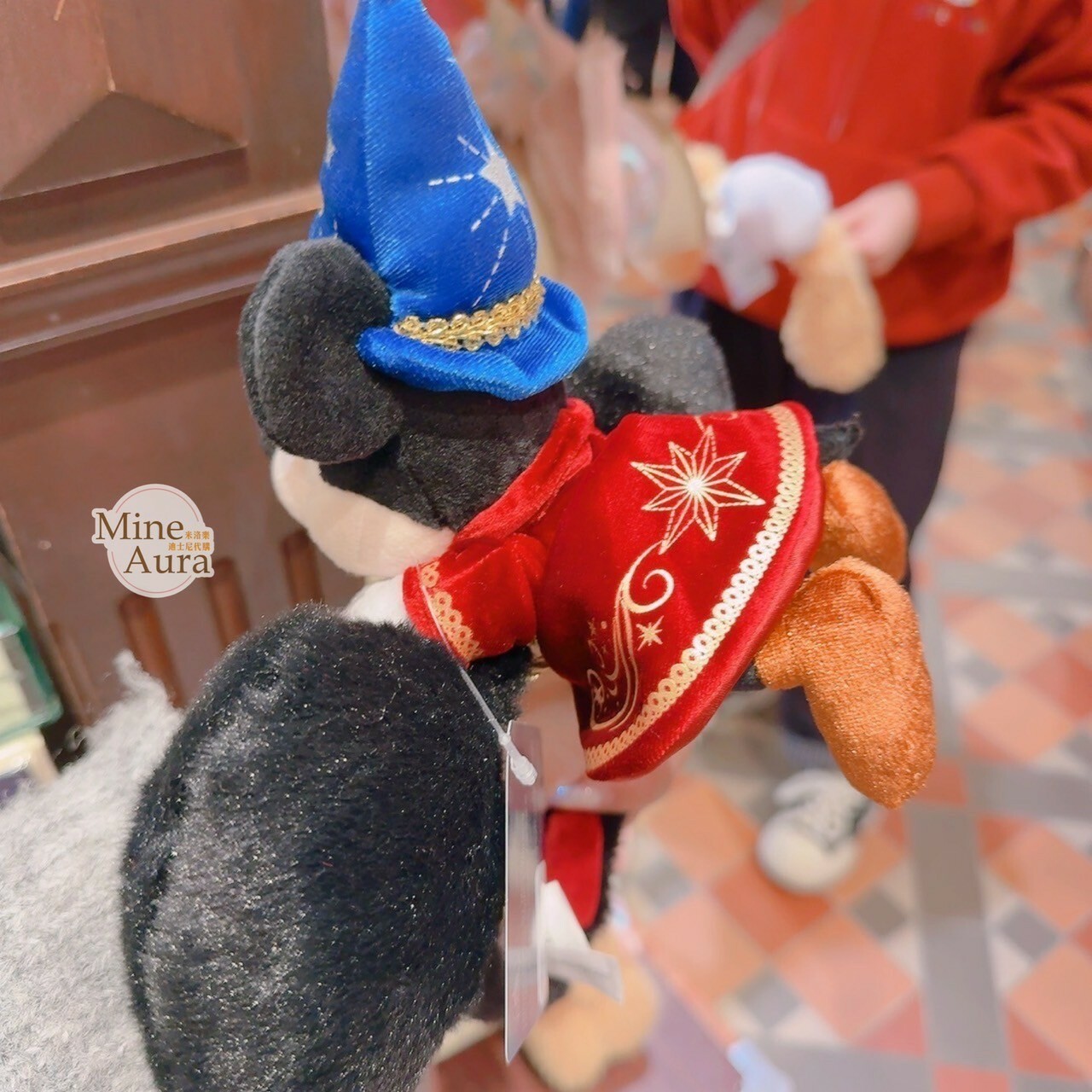 魔法師 米奇 Mickey 主題系列 正面趴姿 趴趴 絨毛造型 髮圈 髮箍 -香港迪士尼樂園