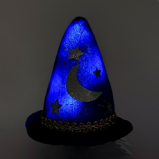 魔法師 米奇 Mickey 主題系列 絨毛 立體 魔法帽 發光 造型 髮夾 髮飾 -香港迪士尼樂園