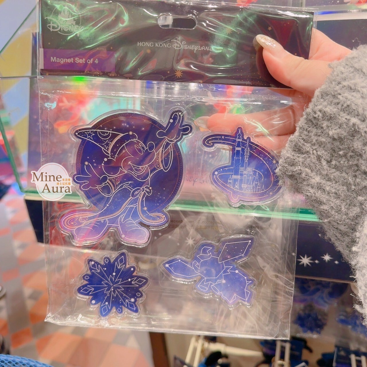 魔法師 米奇 Mickey 主題系列 造型 磁鐵 4入組 -香港迪士尼樂園