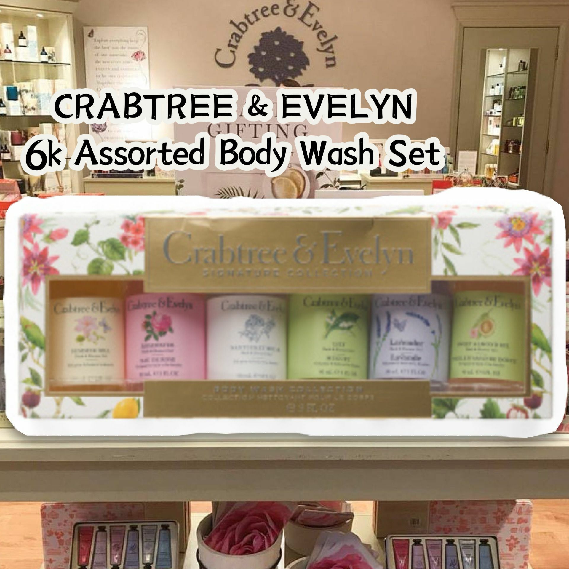 【預購】CRABTREE & EVELYN G010219 沐浴露套盒 6pc