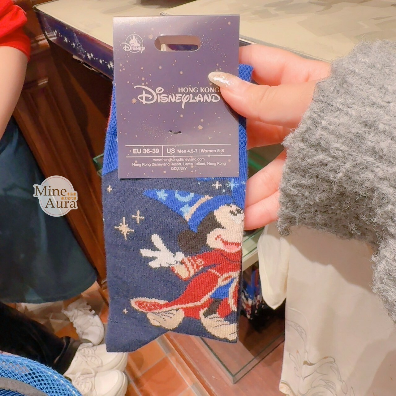 魔法師 米奇 Mickey 主題系列 圖案 成人襪 襪子 -香港迪士尼樂園