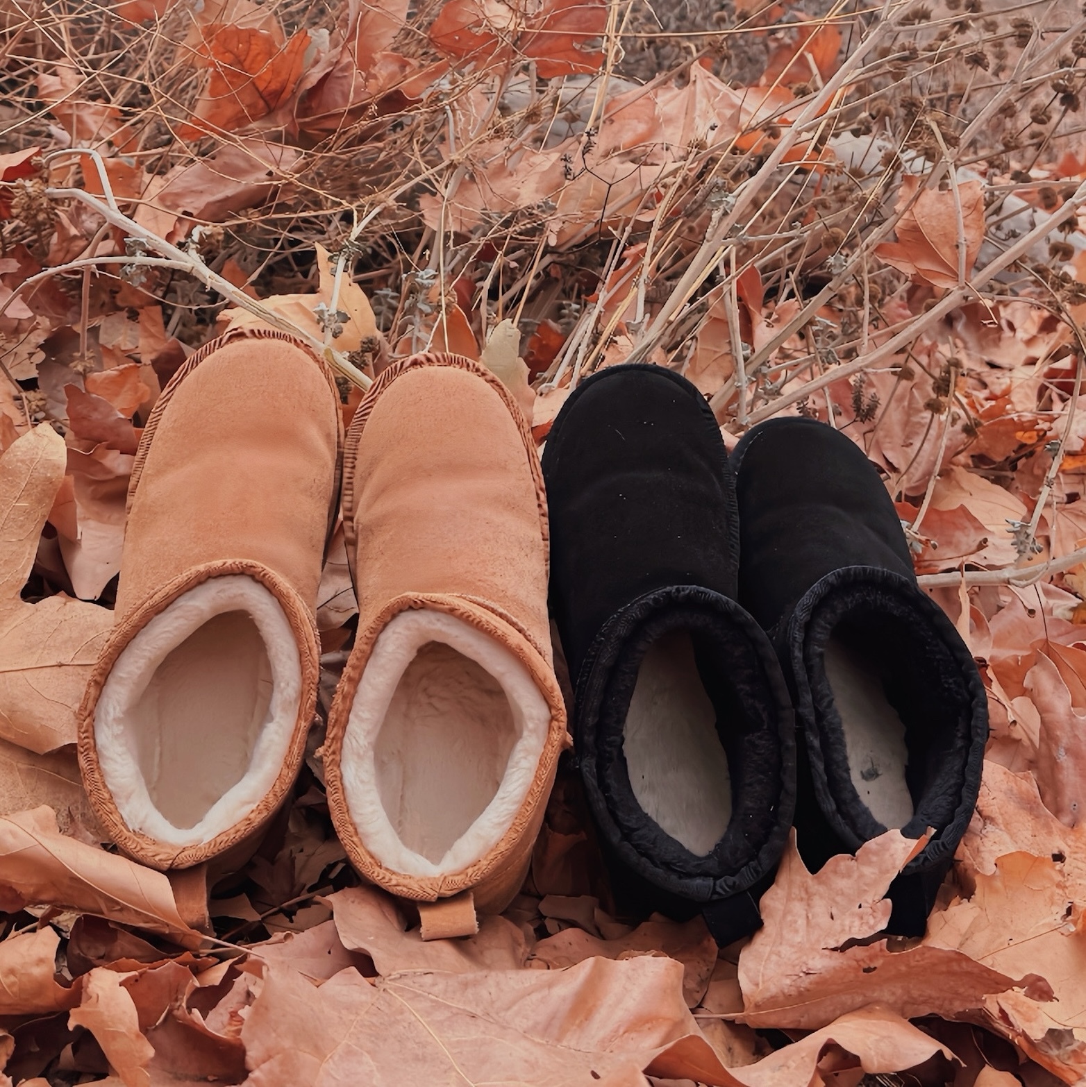 美式毛毛厚底短雪靴