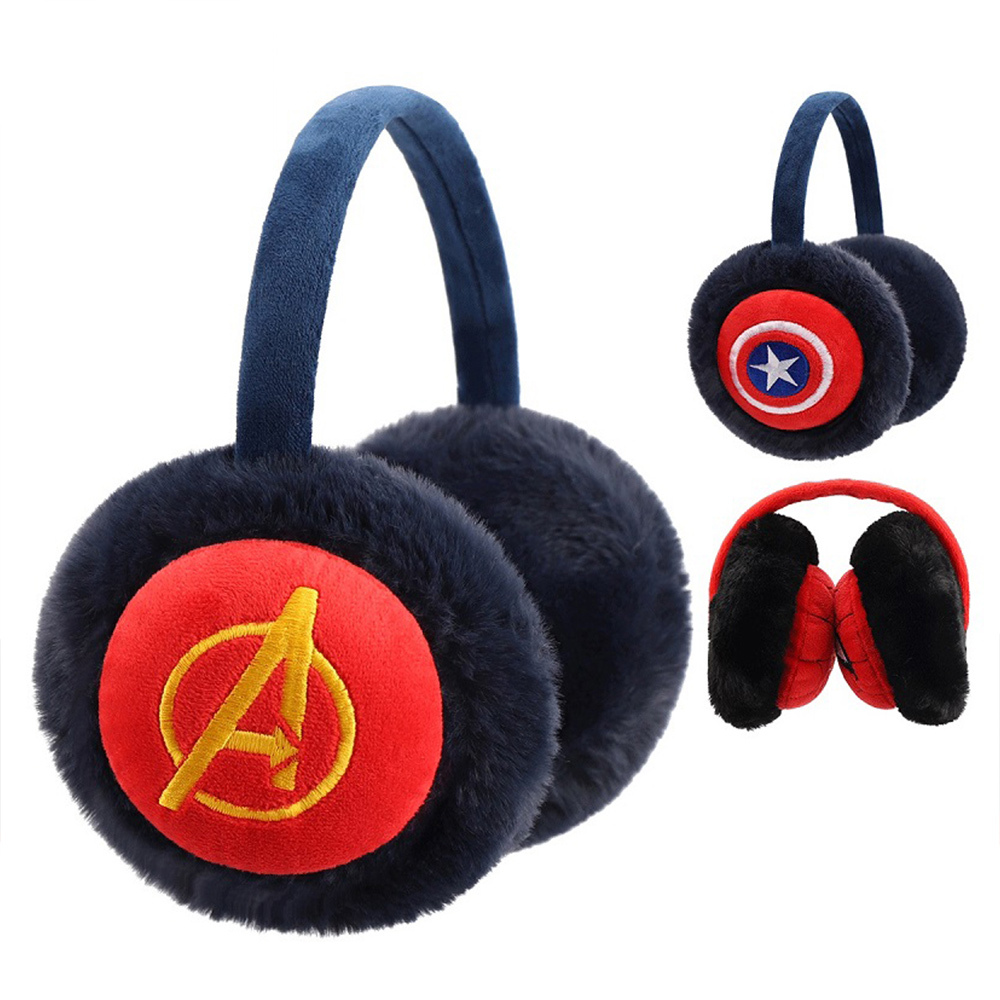 【虎兒寶】迪士尼系列 兒童絨毛保暖耳罩 - 美國隊長盾牌  ( HM1028 )